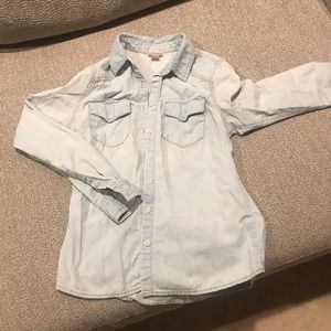Light wash denim shirt